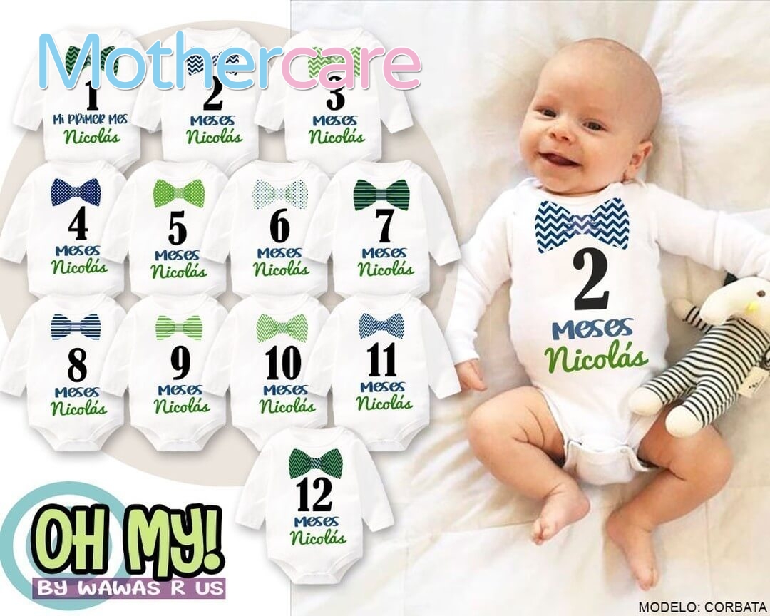 camisetas de bebé de 1 mes